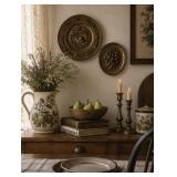 Vintage Brass Fruit tray wall art