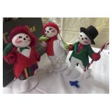 Annalee snowman Xmas decor lot