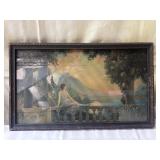 R Atkinson Fox Sunset Dreams Print Art Deco