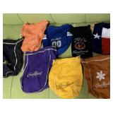 Crown royal velvet bag and suede lot