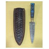 8.5 in Dagger knife Damascus
