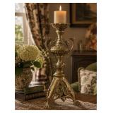 Cast brass lamp base