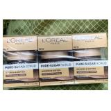 Lï¿½Orï¿½al sugar scrub set of 3 New