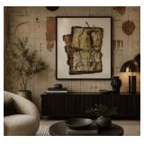 Large mixed media abstract modern art wall art