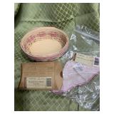 Longaberger Basket Horizon of Hope Basket & tie on