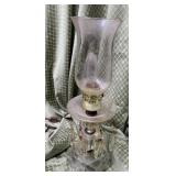 Crystal Hollywood Regency hurrican boudoir lamp
