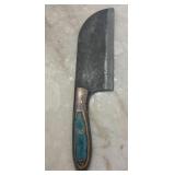 Damascus mini cleaver