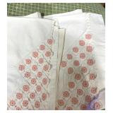 matching crochet trim pillowcases clean nice