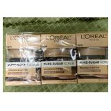 Lï¿½Orï¿½al sugar scrub set of 3 New