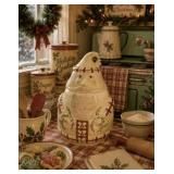 Made USA Los Angeles Pottery Santa Cookie Jar