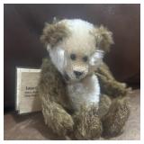 Vintage handmade German mohair glass eyes art bear