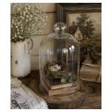 NEW Clear Glass Cloche dome