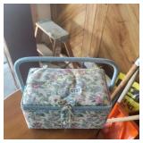 Sewing Basket and Contents