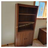 Book Case, Desk and Bullitin Board