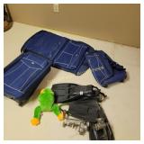 Suit cases and Swim Fins