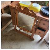 Vintage Vanity with Mirror
