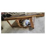 Bench  is frame work for picnic table