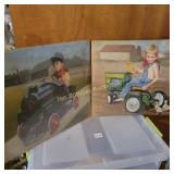 Train Print David  Lindsley and Tractor
