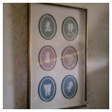 Wedgwood Jasperware Plaques Framed