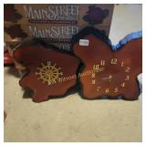 Wood Wall Clocks ( not  large, battery operated)