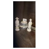 Oriental Figures and Trinket Bowl