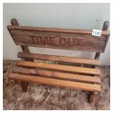 Time Out Bench for Dolls