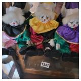 Vintage Porcelain Clowns