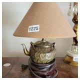 Vintage Coin Based Tea Top Lamp