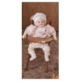 Baby Doll and High Chair
