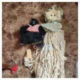 Mop Doll and Monkey