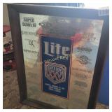 Super Bowl III Lite Beer Mirror
