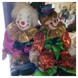 Vintage Porcelain Clowns