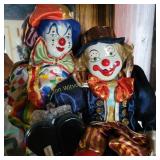 Vintage Porcelain Clowns