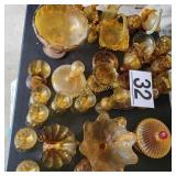 Vintage Amber Glass