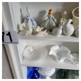 Vintage Milk Glass, Figures
