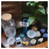 Milk Glass, Jars, Trinkets