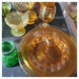 Amber Glass, Green Glass, Coin Glass
