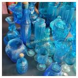 Variety of Blue Glass