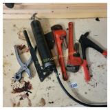 Grease Gun, Pipe Wrenches