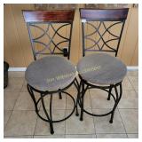2 Swivel Bar Stools ( hardly used)