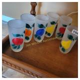 Frosted Fruit Glasses