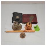 Wallets, Bells, Advertisement Bat Pen, Token