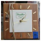 Stauffer Chemicals Advertisement Clock