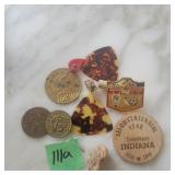 Guitar Picks,  Tokens Red Front Cigar, Terre Haute