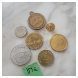 Tokens, Union Pacific, Red Front Cigar, Century