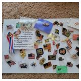 Flag Pin Back  Pins