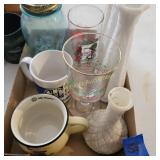 Milk Glass Vases, Holly Hobby Glass