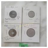 Tokens K.C. Rye Co.,Quality Mnts, Cigars, Milk