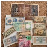 Vintage Foreign Currency