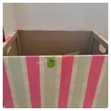 Painted Wood Box on Wheels